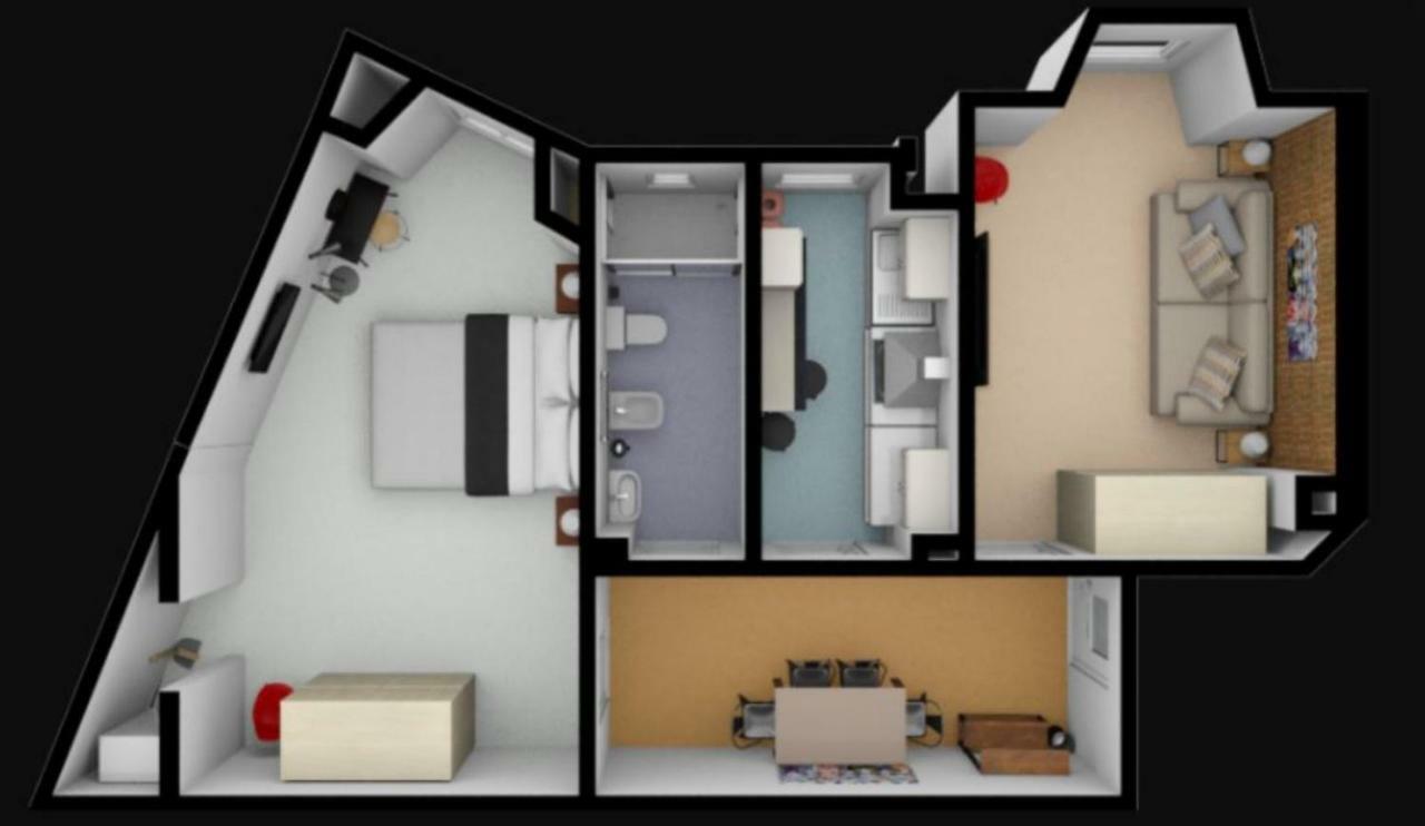 Pangsapuri 58 m² dengan 2 bilik tidur dan 1 bilik mandi peribadi di Appio Latino Rome Luaran gambar
